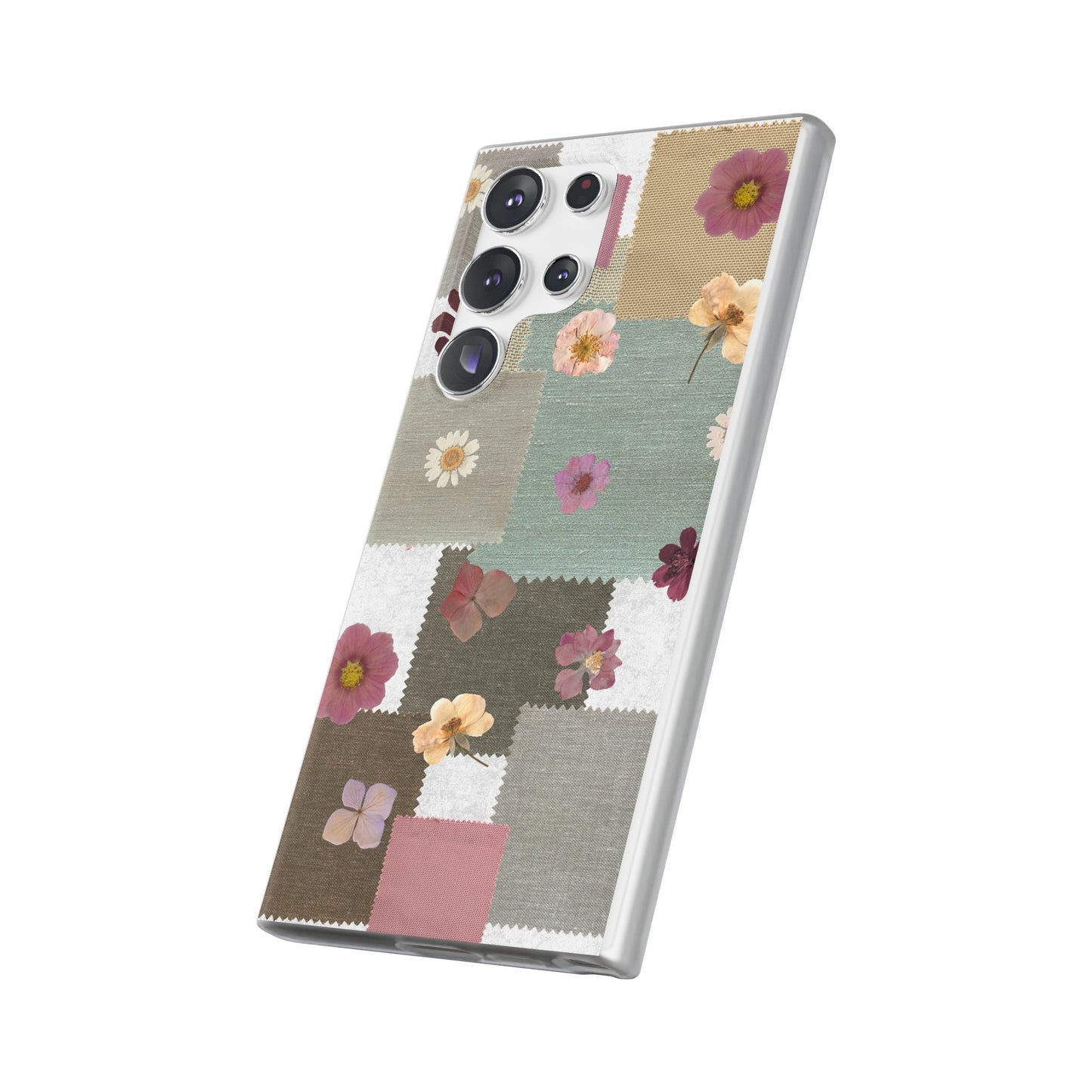 Cute Floral Patchwork Phone Case