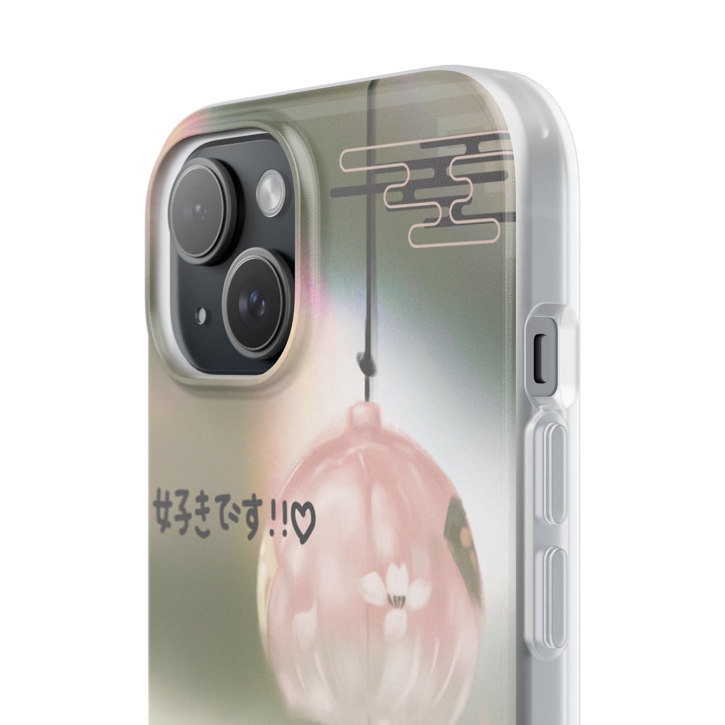 Aesthetic Phone Case with Japanese chime art