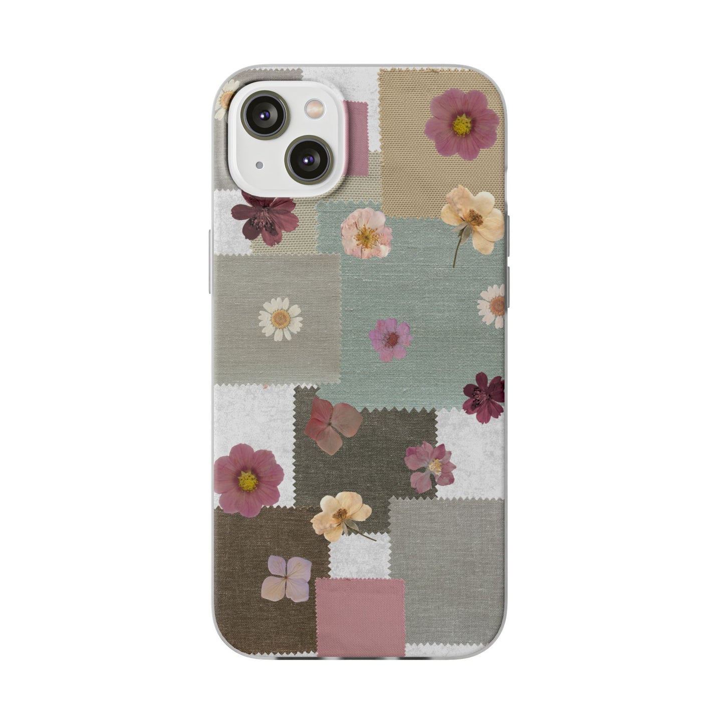 Cute Floral Patchwork Phone Case