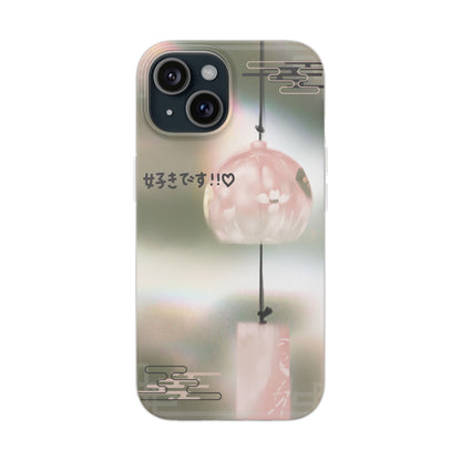 Aesthetic Phone Case with Japanese chime art
