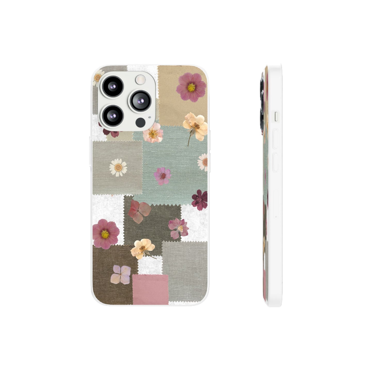 Cute Floral Patchwork Phone Case