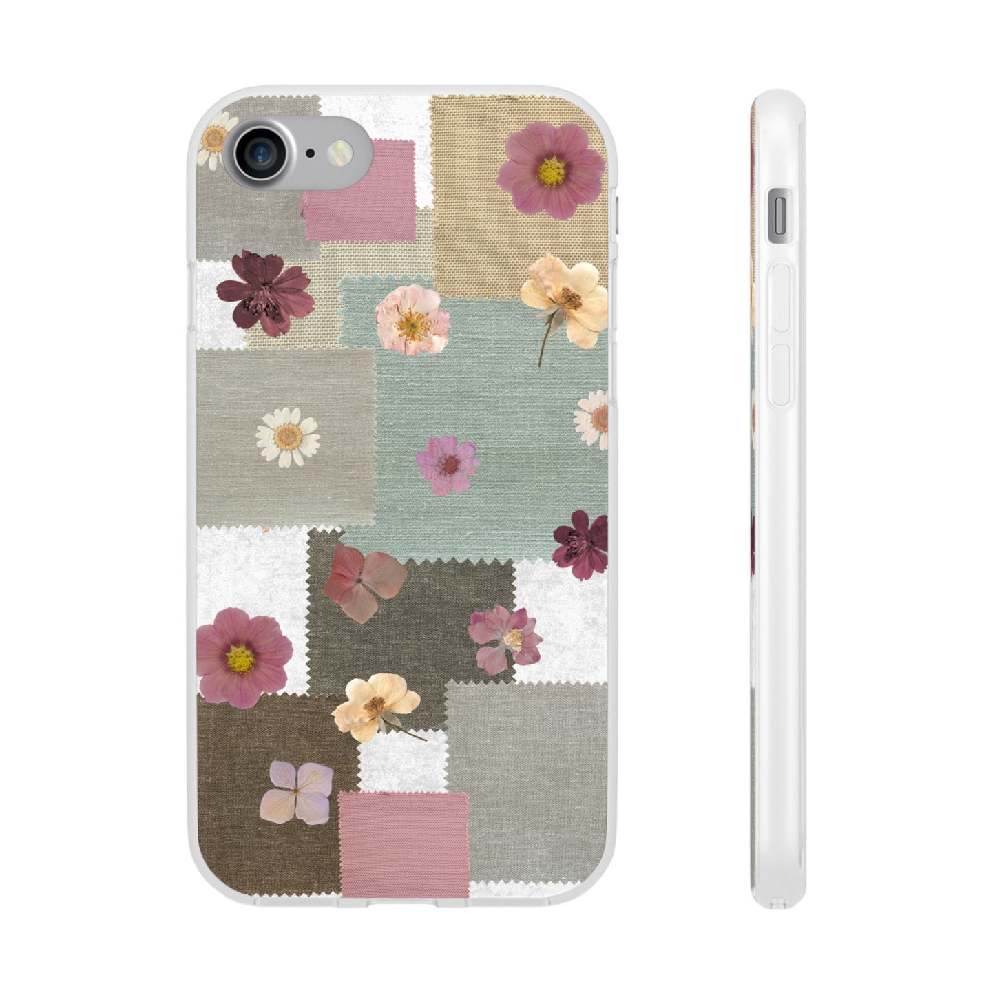 Cute Floral Patchwork Phone Case