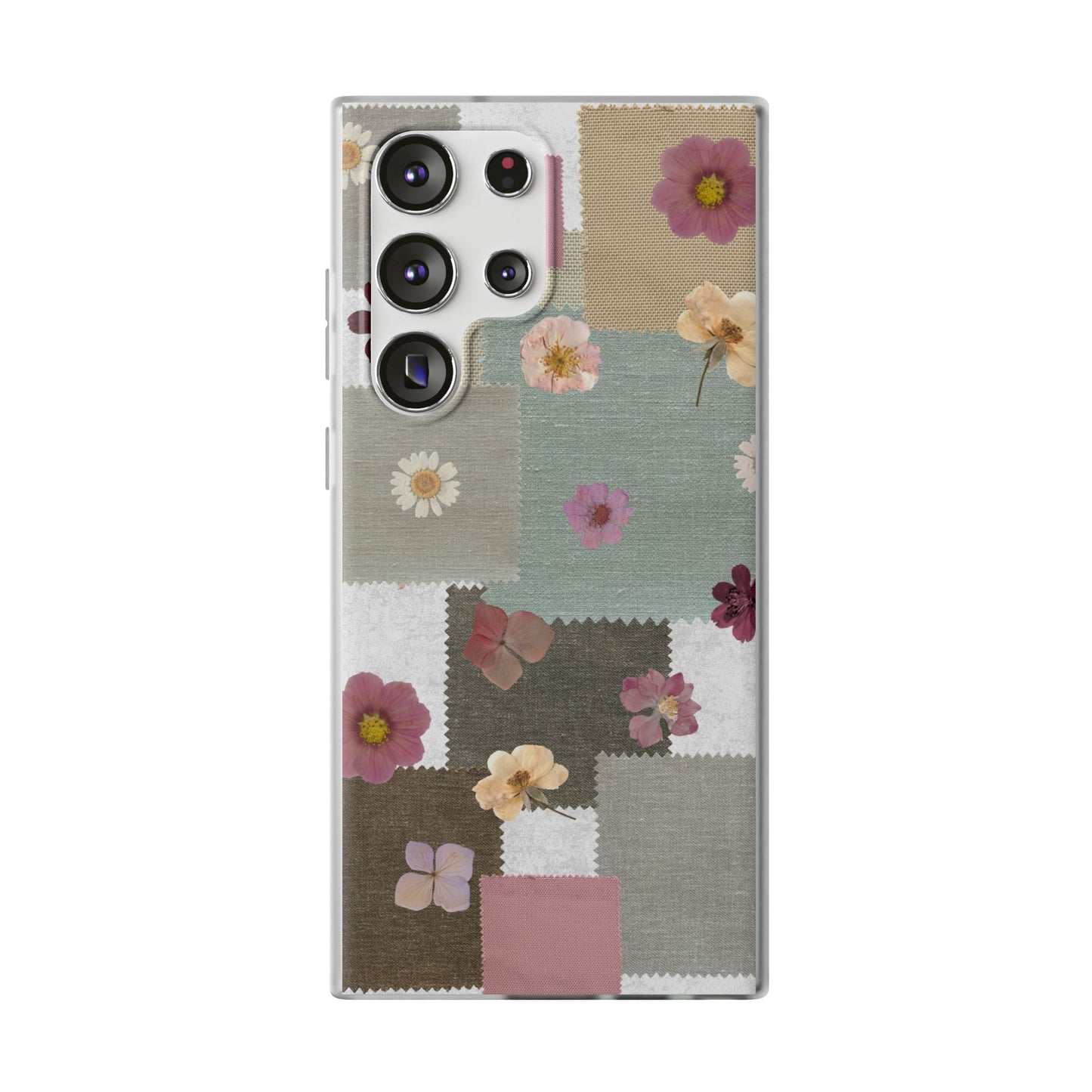 Cute Floral Patchwork Phone Case