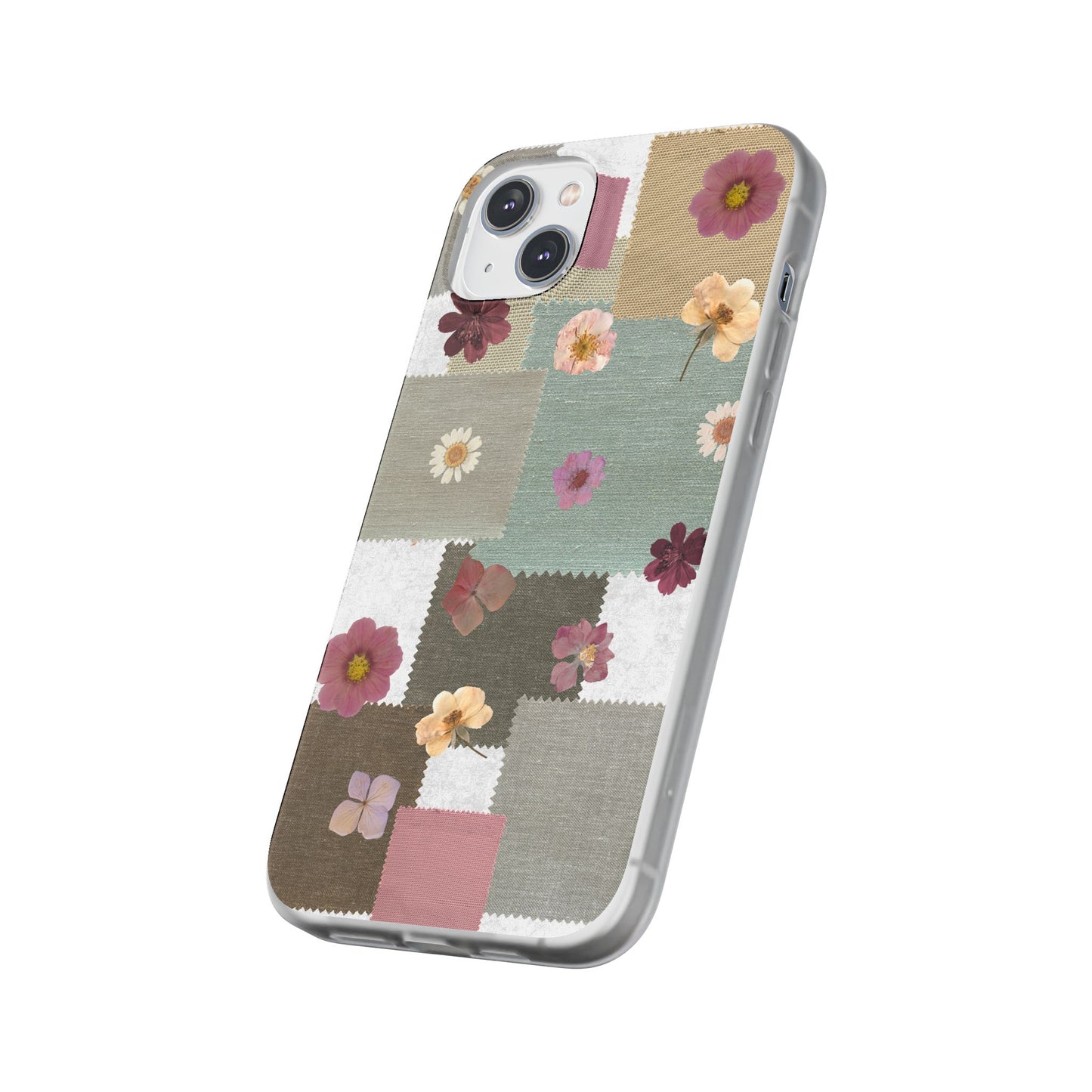 Cute Floral Patchwork Phone Case