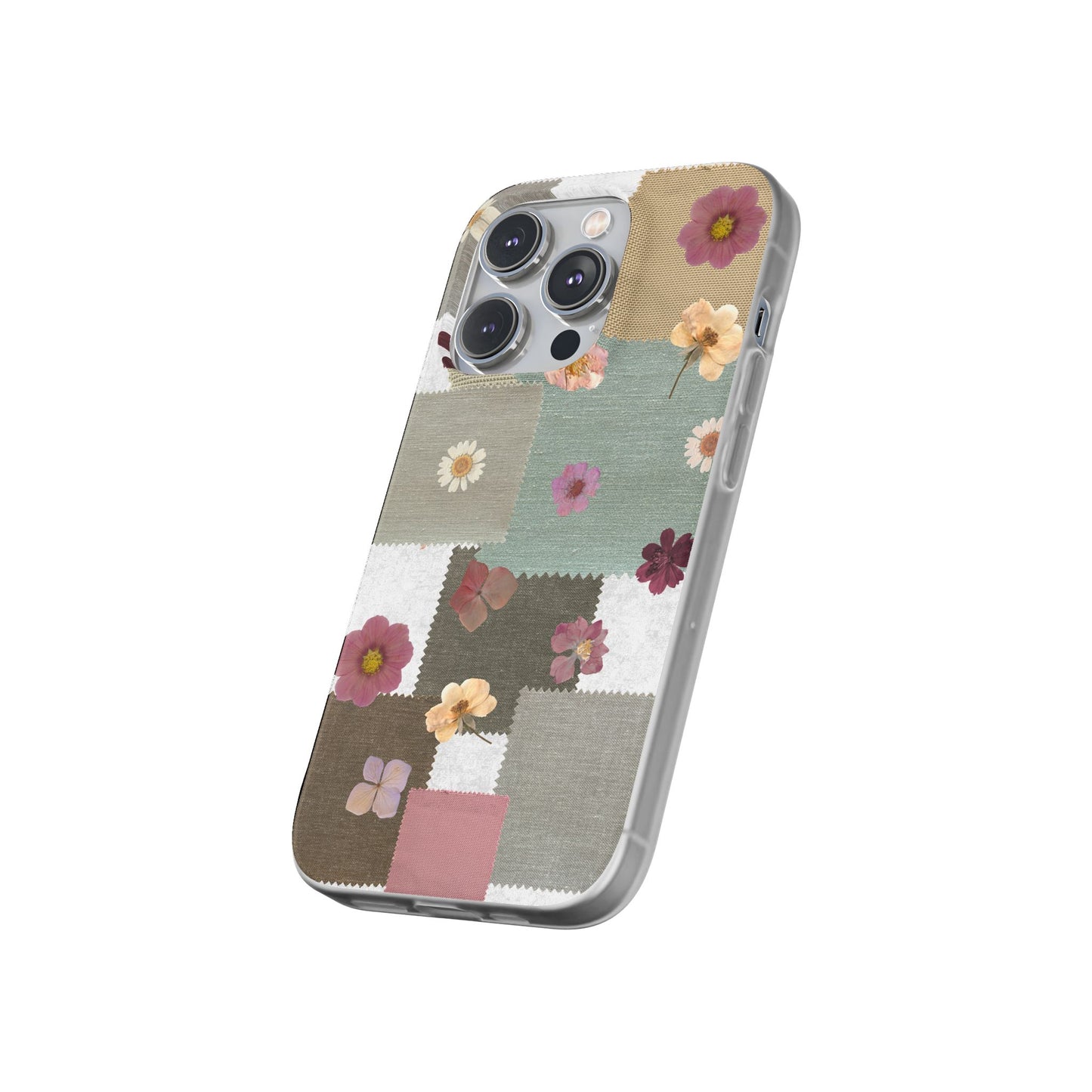 Cute Floral Patchwork Phone Case