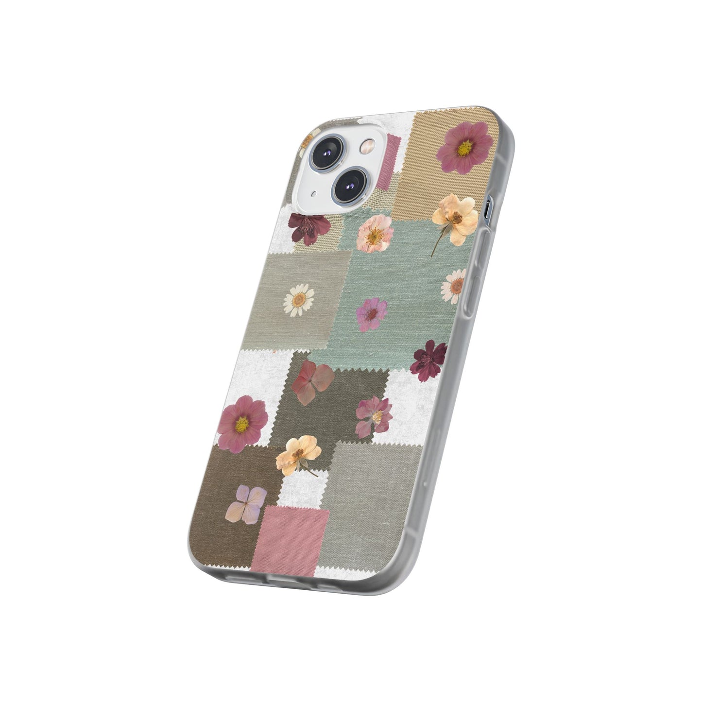 Cute Floral Patchwork Phone Case
