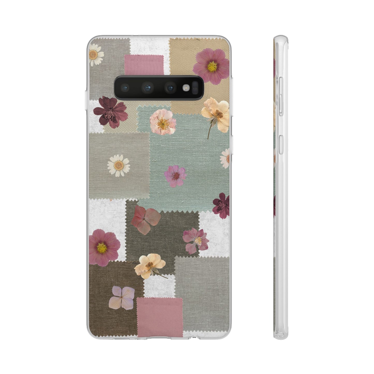 Cute Floral Patchwork Phone Case