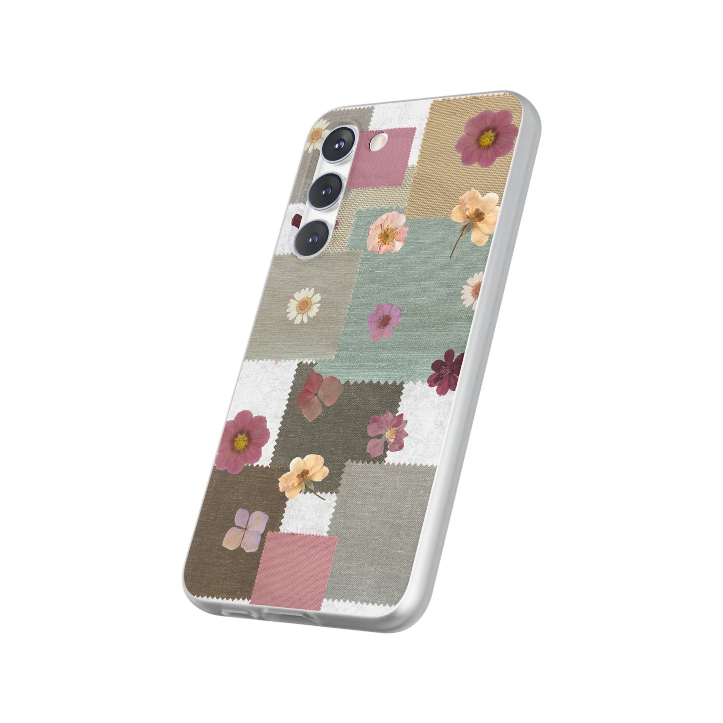Cute Floral Patchwork Phone Case
