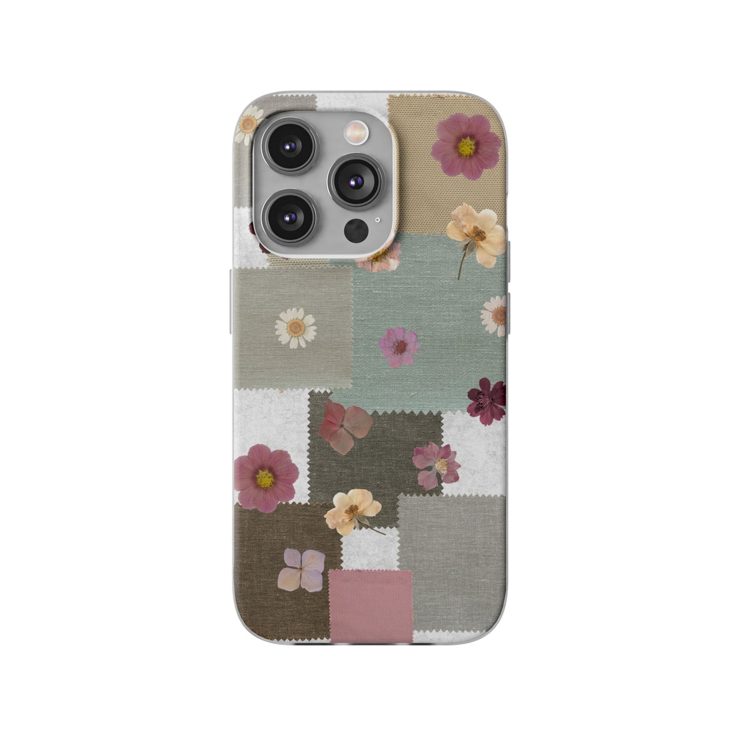Cute Floral Patchwork Phone Case