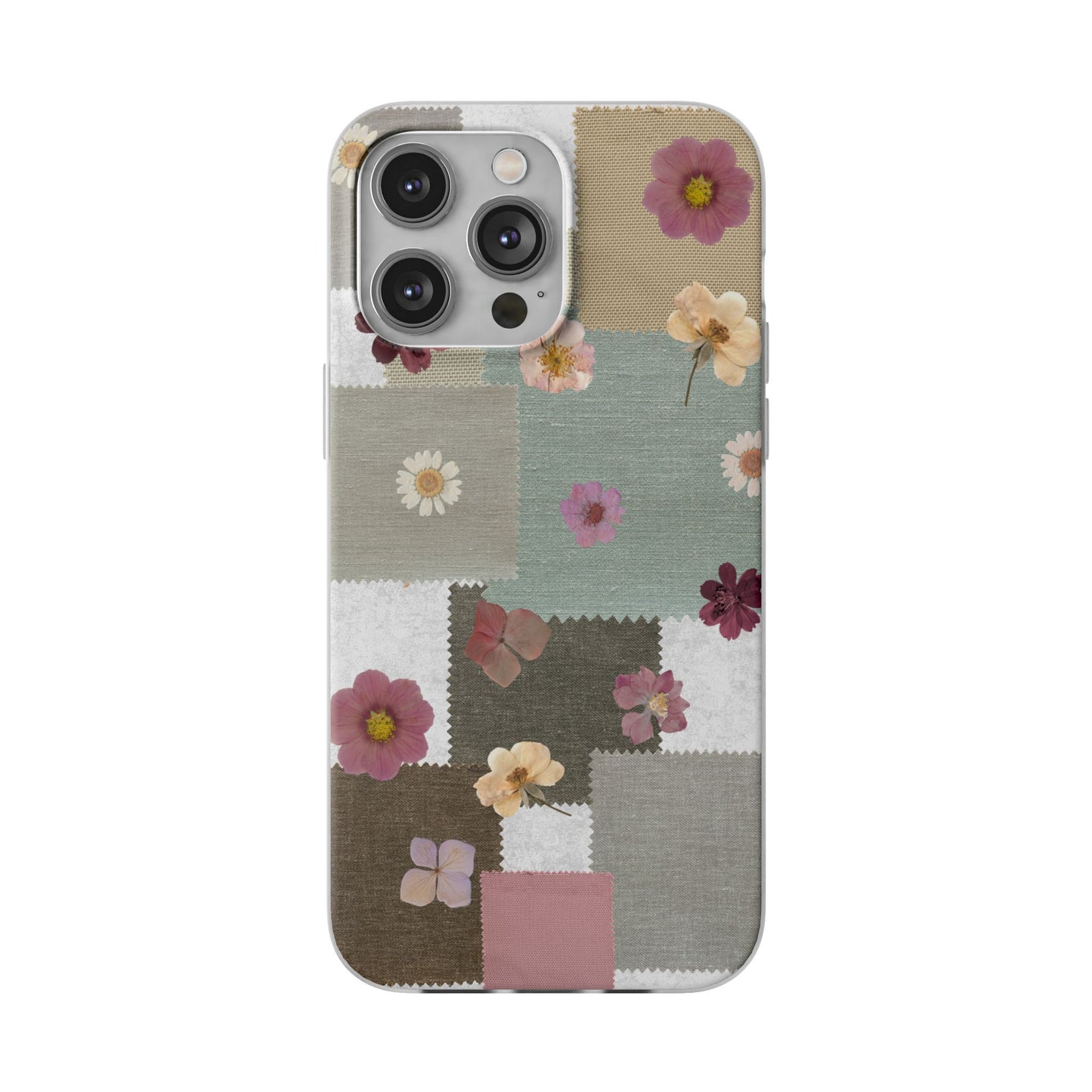 Cute Floral Patchwork Phone Case
