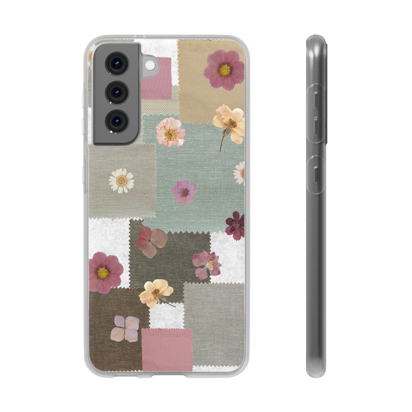 Cute Floral Patchwork Phone Case