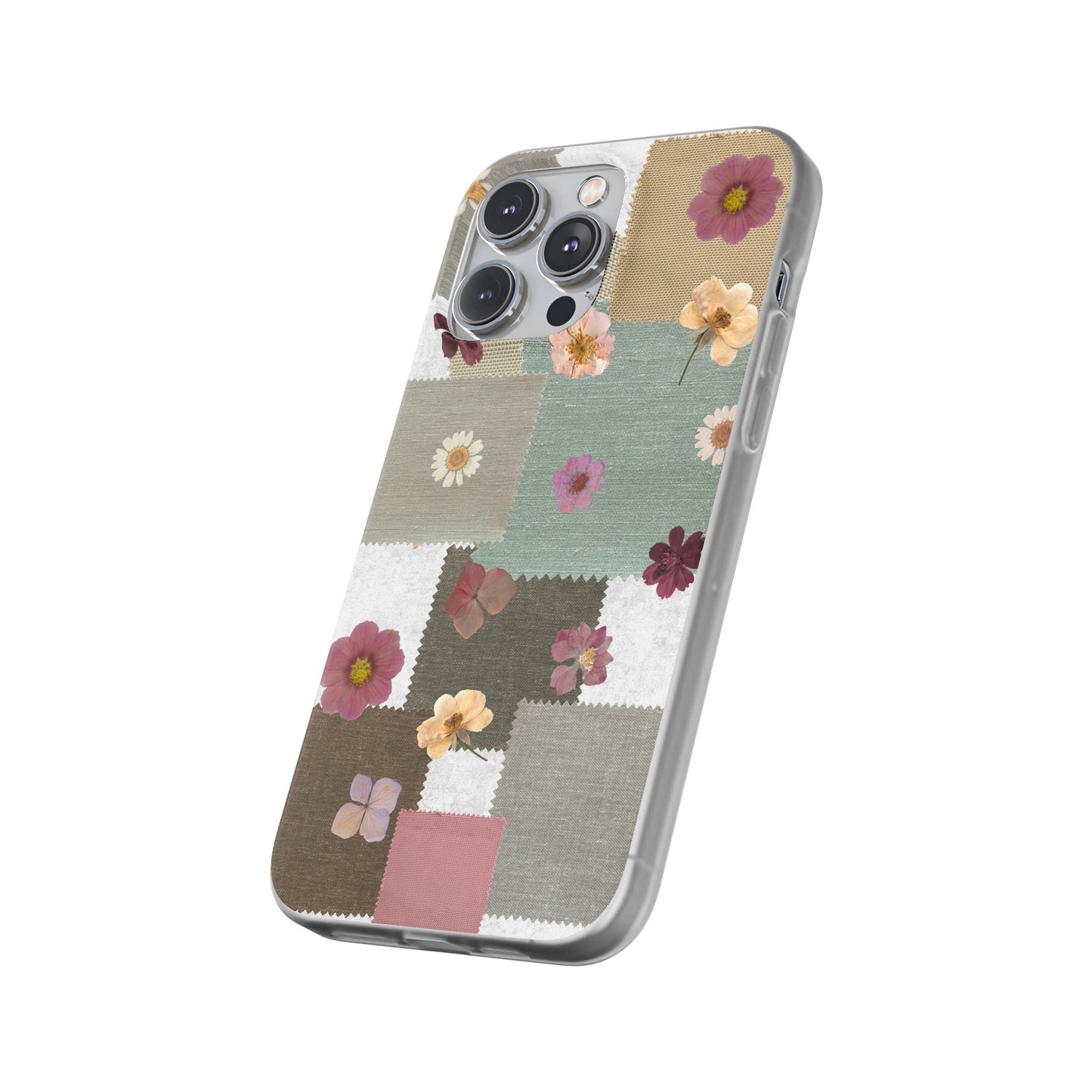 Cute Floral Patchwork Phone Case