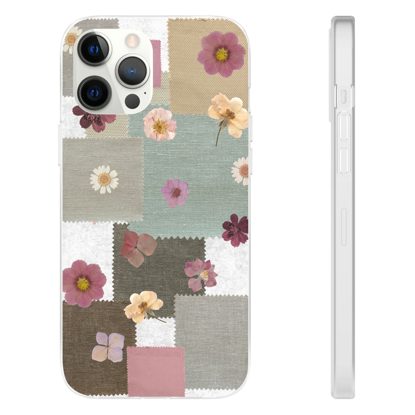 Cute Floral Patchwork Phone Case