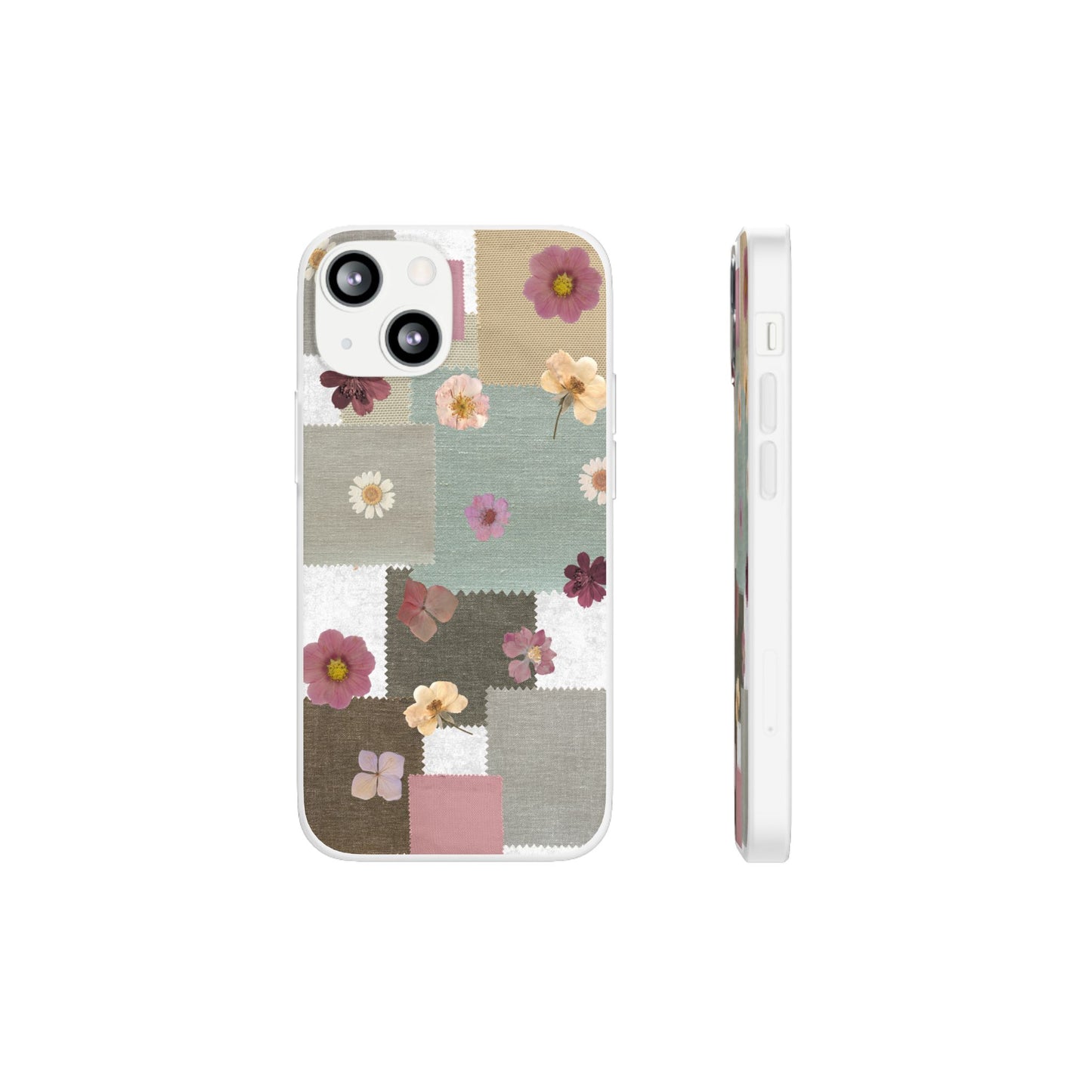 Cute Floral Patchwork Phone Case