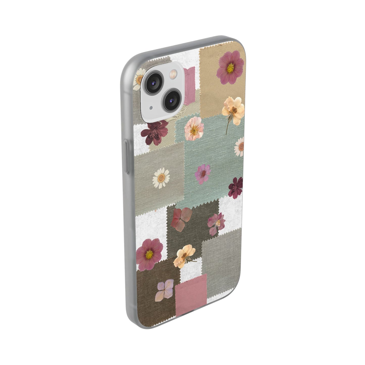 Cute Floral Patchwork Phone Case